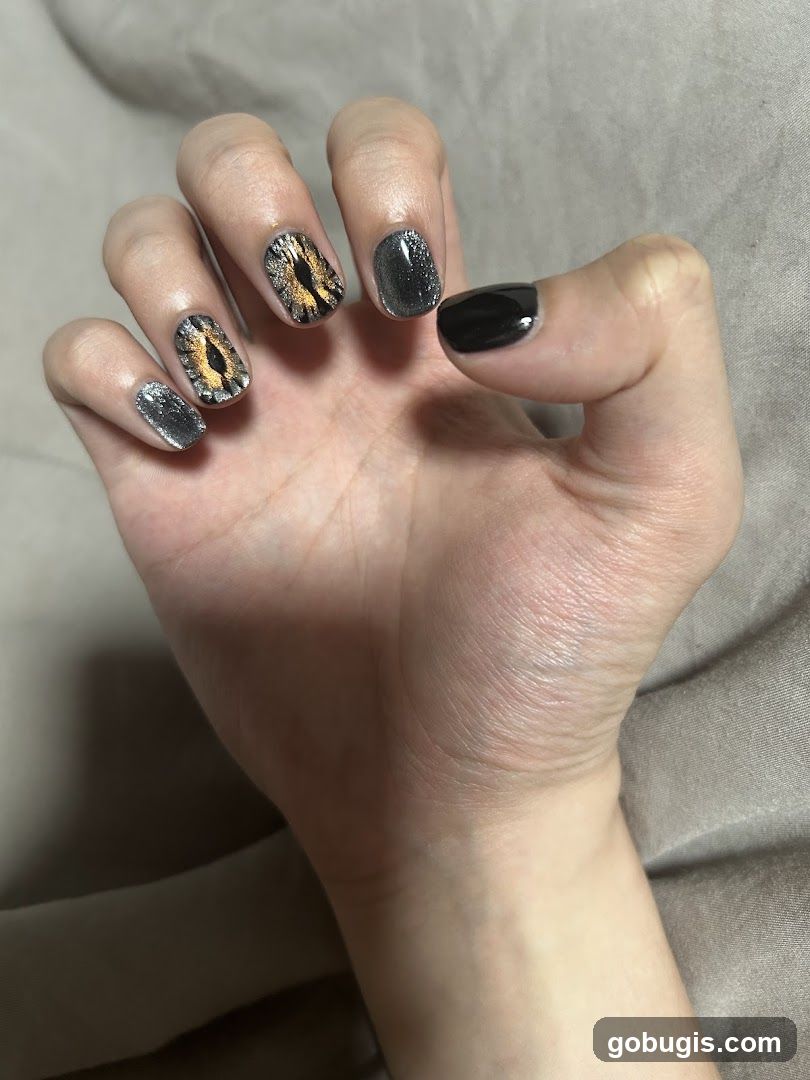 Nails with Eye Design