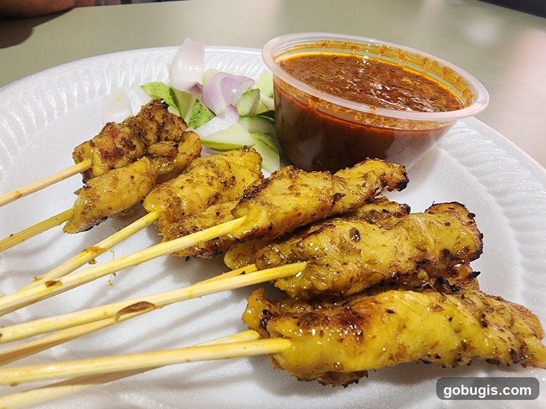 Chicken Satay with Peanut Sauce