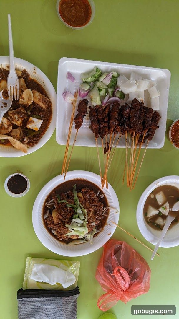 Food spread on a table