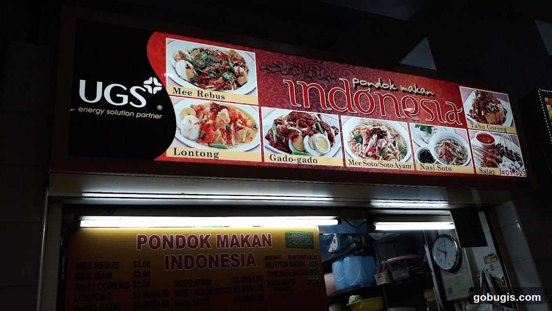 Pondok Makan Indonesia Sign and Menu