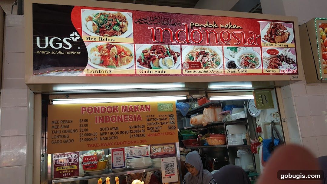 Indonesian Food Stall Signage