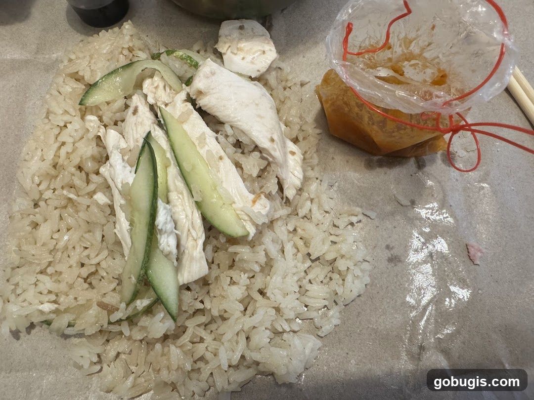 Chicken Rice with Sauce