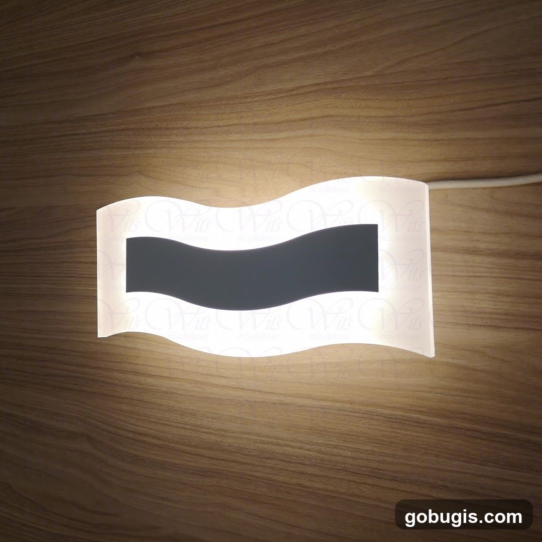Modern Wave Light Fixture