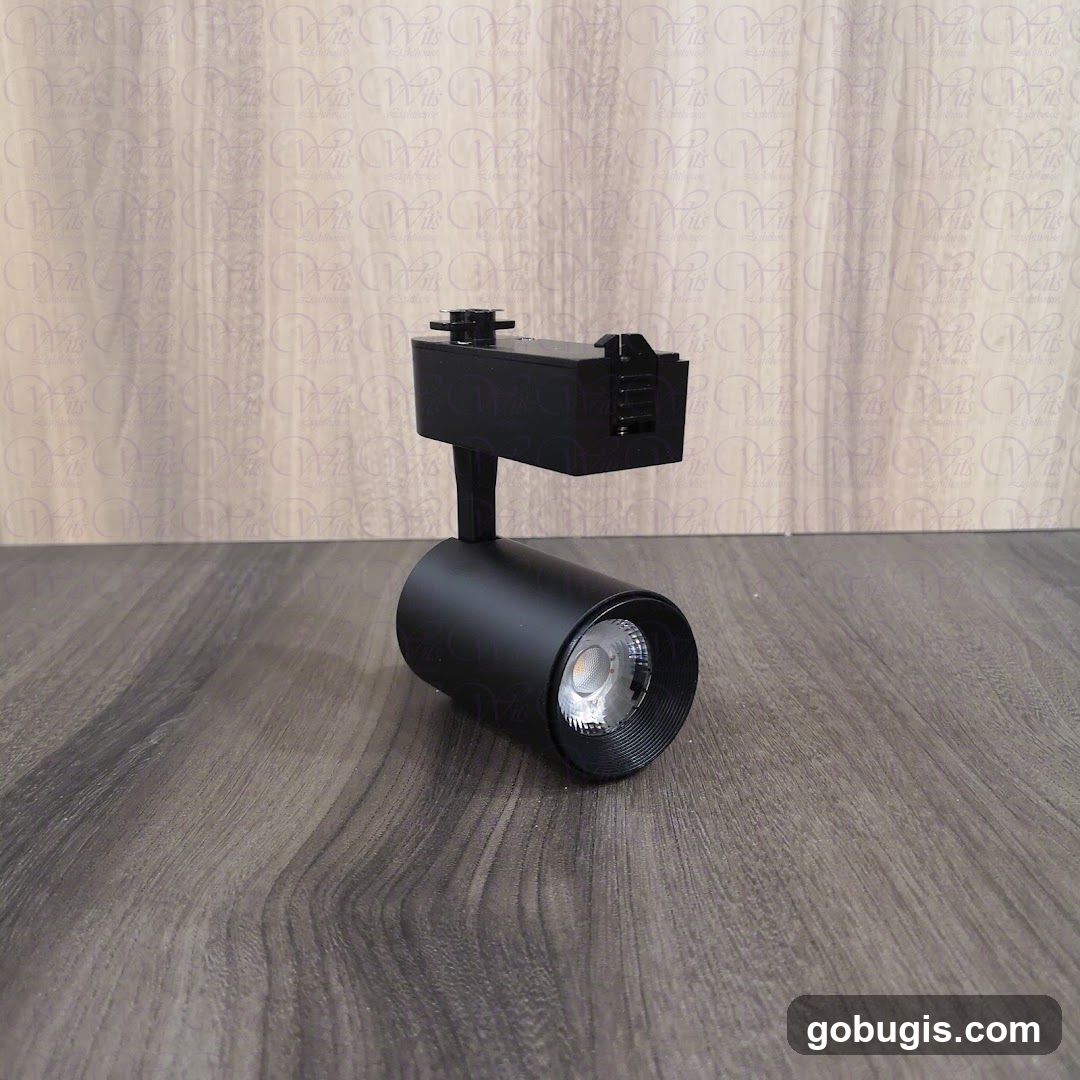 Black LED Track Light