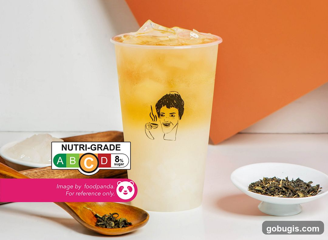 Beverage with Nutri-Grade Label