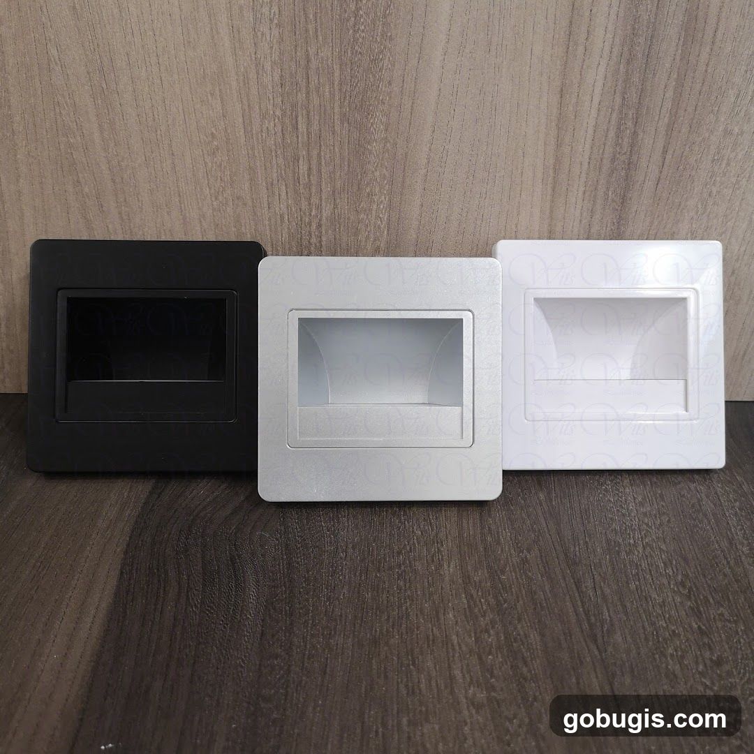 Three recessed light fixtures
