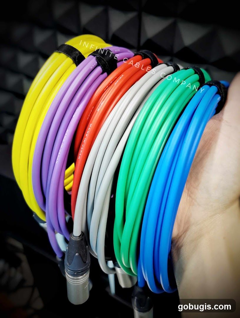 Colorful Audio Cables