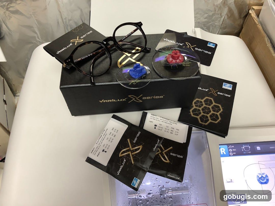 Eyeglass lenses and frames