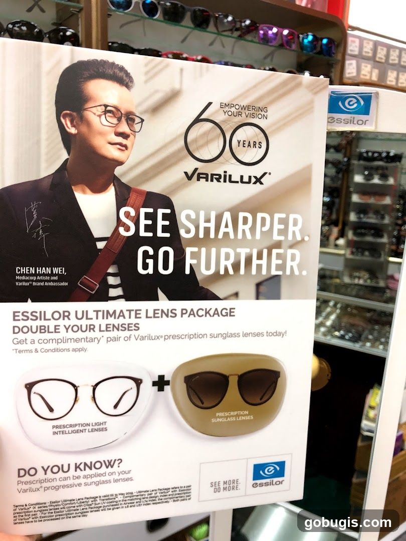 Essilor Ultimate Lens Package Advertisement