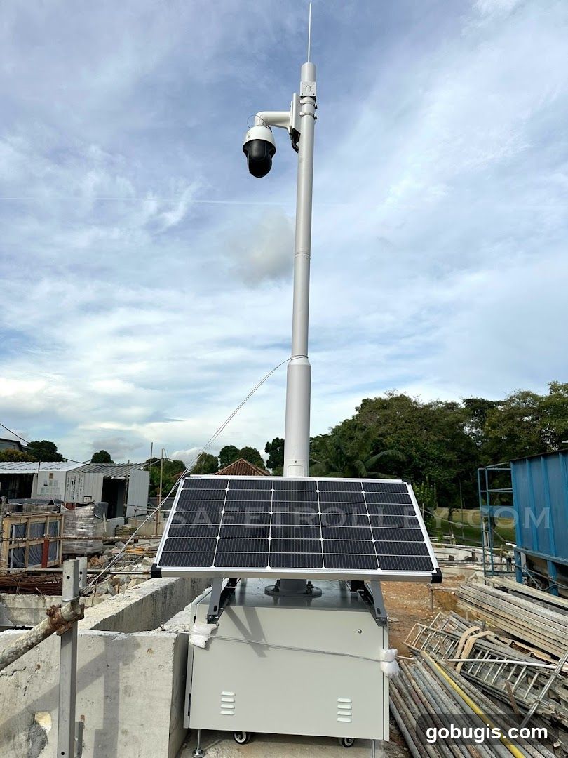 Solar-powered surveillance unit