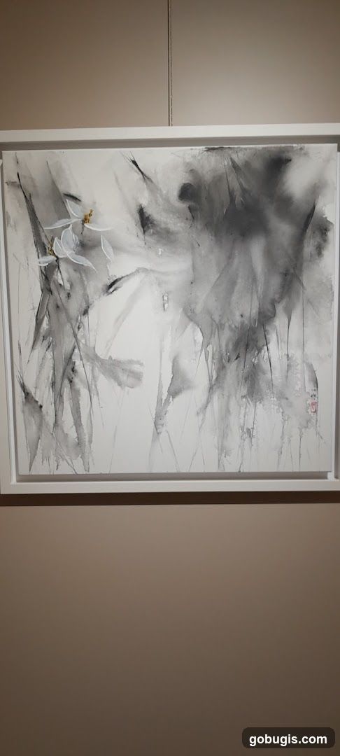 Abstract floral painting