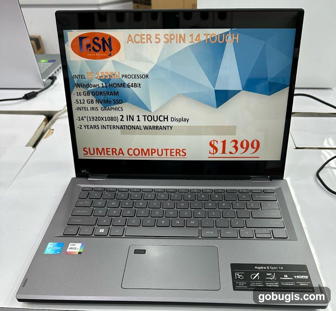 Acer 5 Spin 14 Touch Laptop