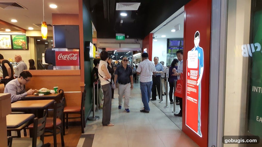 People in a Subway restaurant