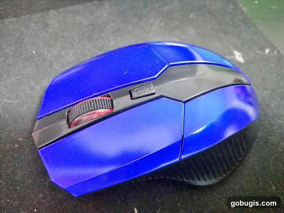 Blue Computer Mouse