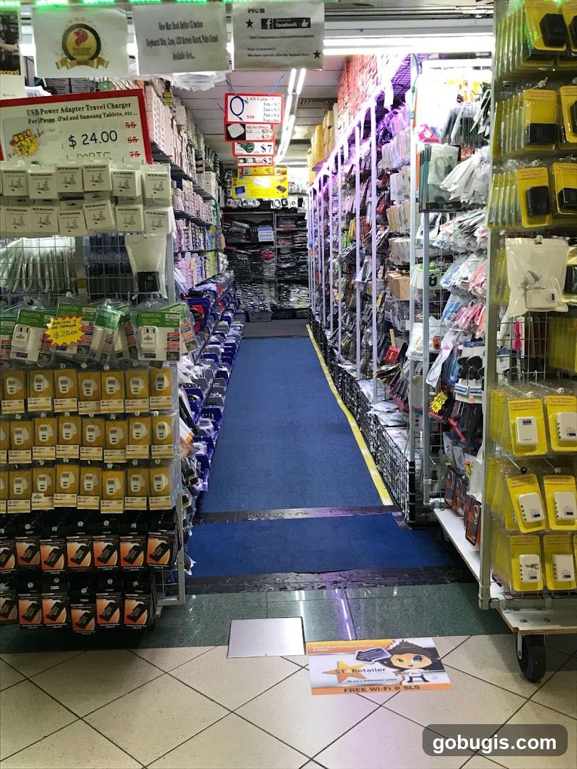 Electronics Store Aisle