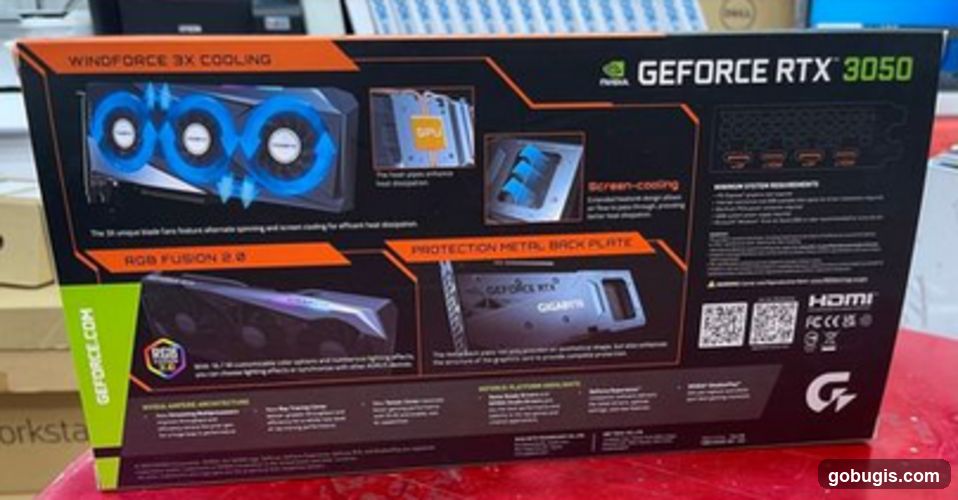 NVIDIA GeForce RTX 3050 Graphics Card Box