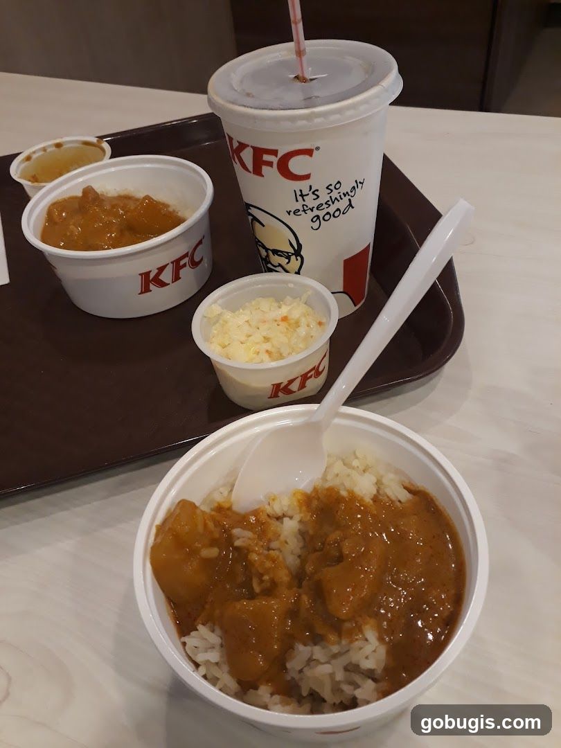 KFC Grilled Squid Seasoning Packet and Burger