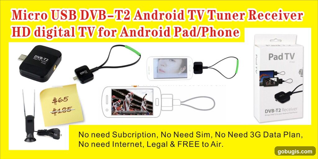 Micro USB DVB-T2 Android TV Tuner Receiver