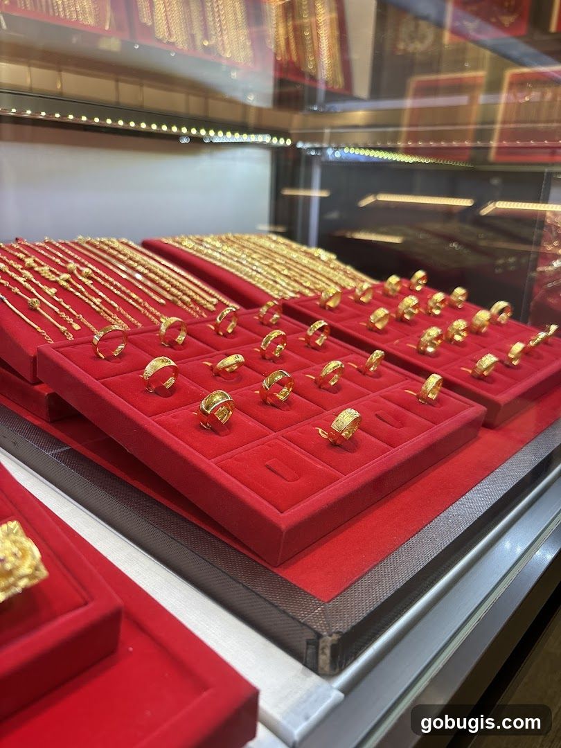 Gold Jewelry Display