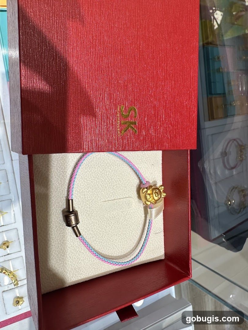 Gold Charm Bracelet in Gift Box