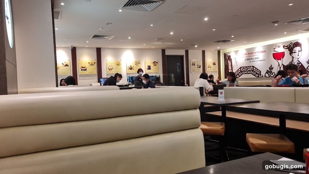 Restaurant Interior with Diners