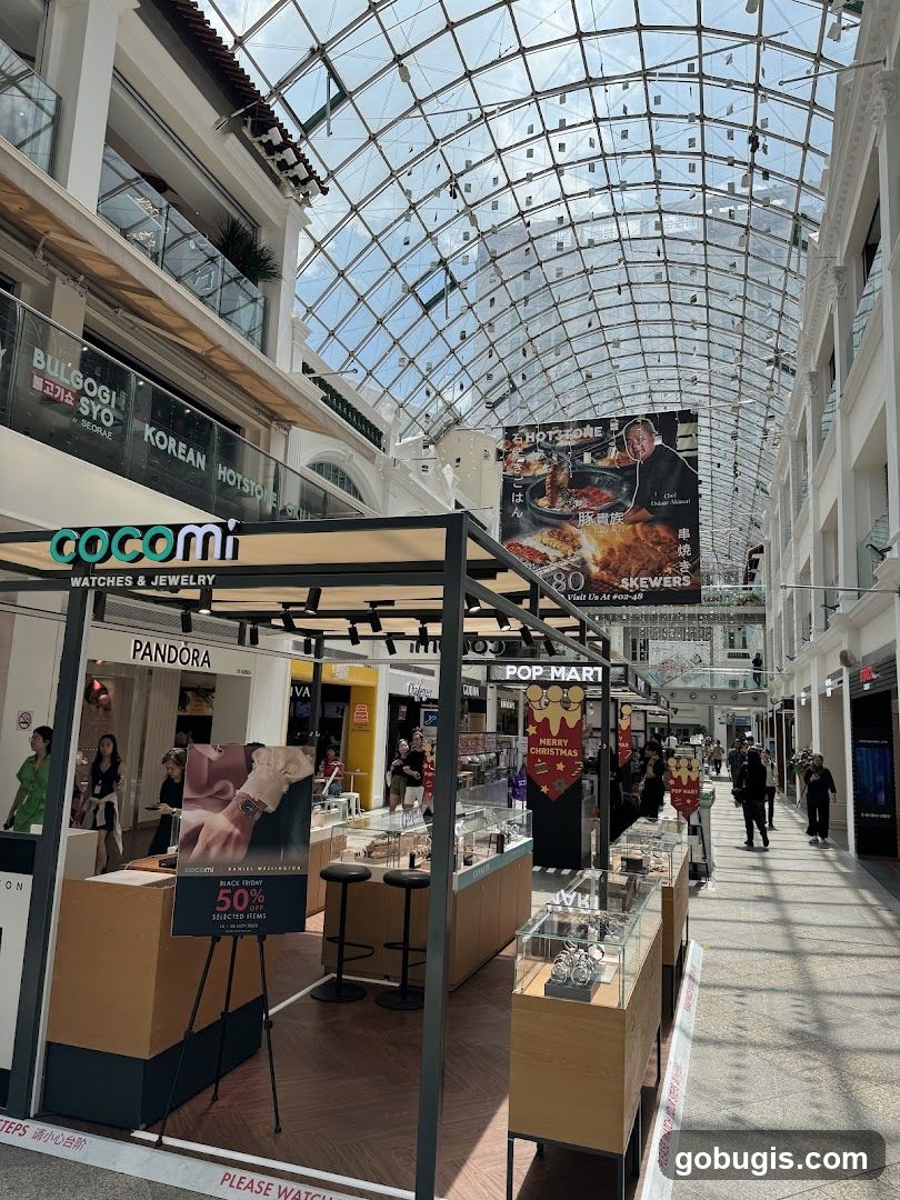 Indoor Shopping Mall Corridor