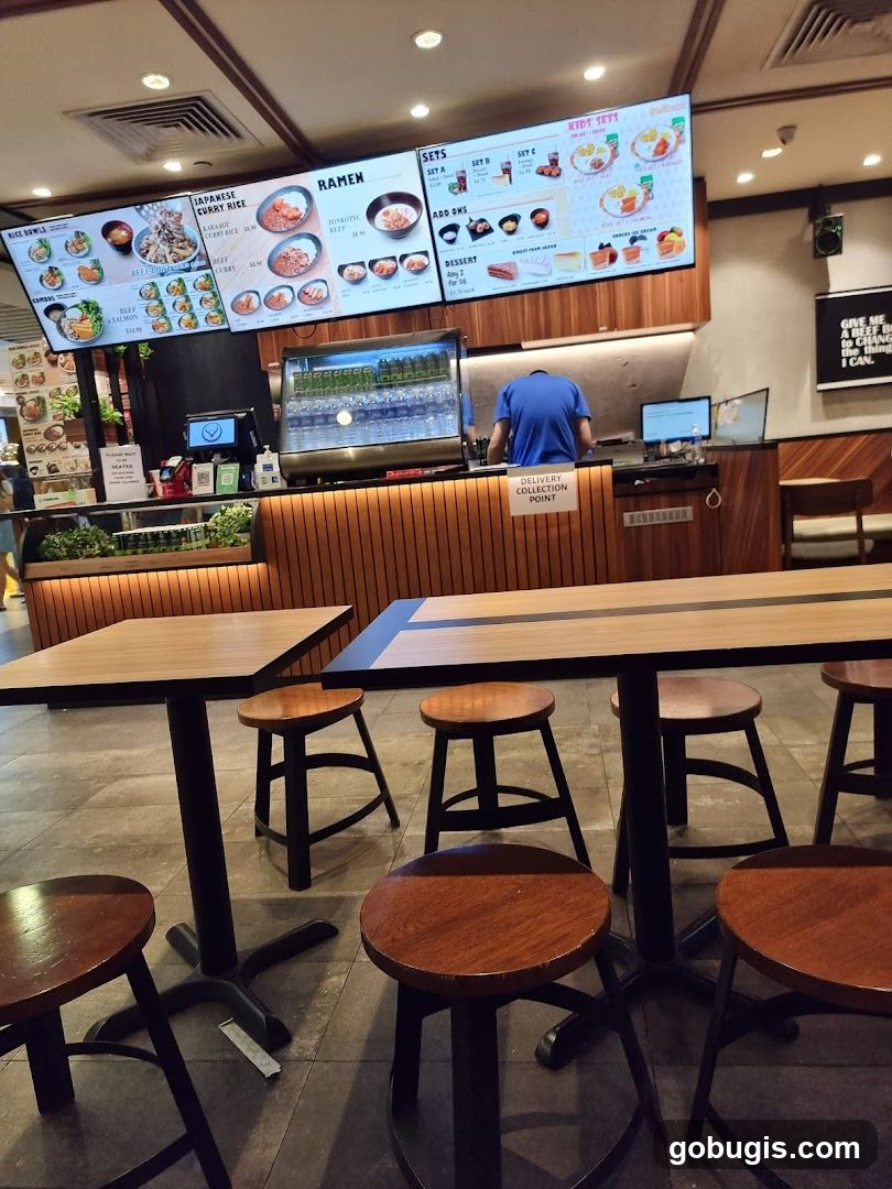 Restaurant Interior with Digital Menu