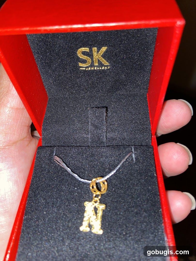Gold Letter Pendant