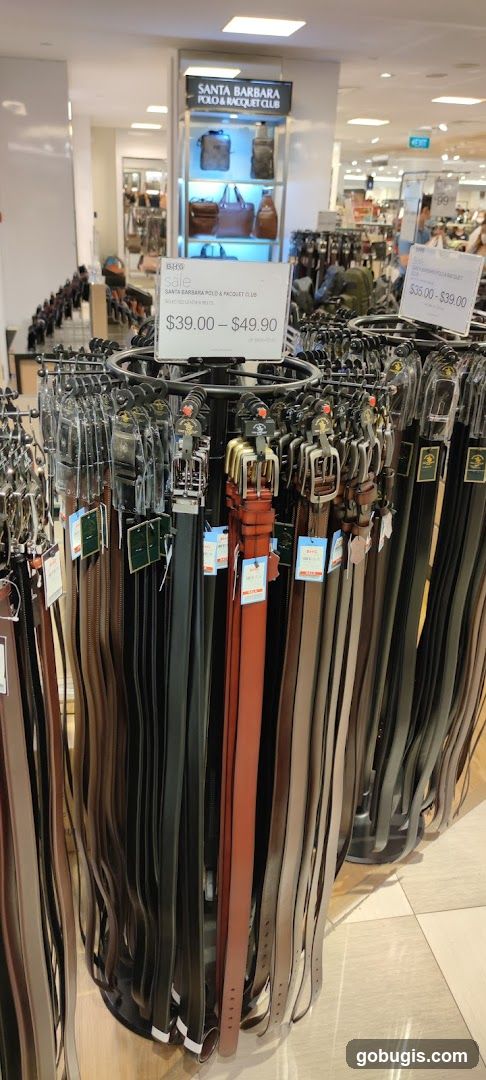 Belts on Display