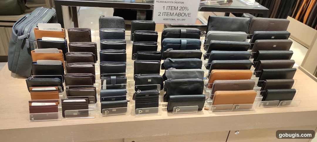 Wallets and Bags Display