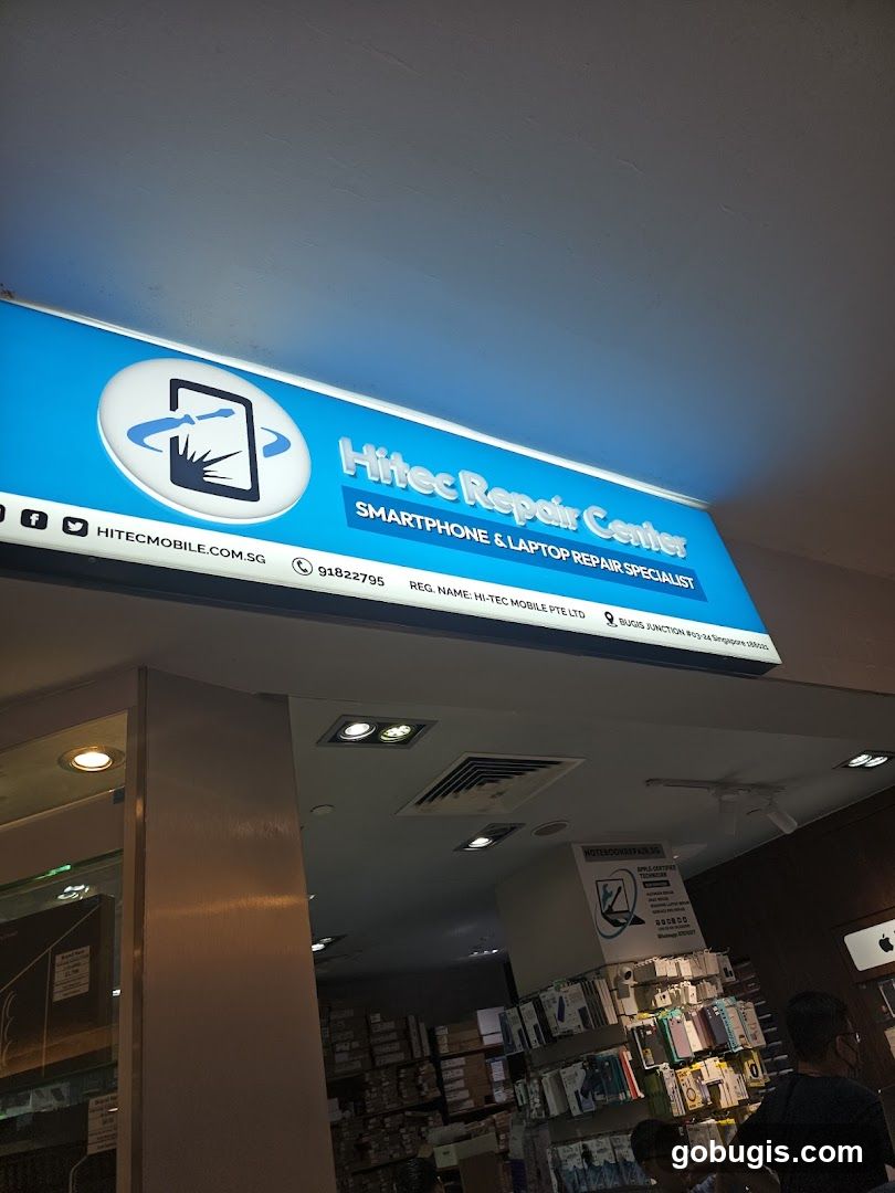 Hitec Repair Center Signage