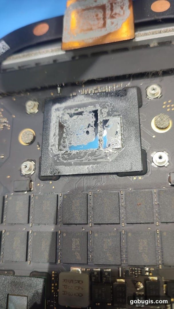 Damaged Computer Chip