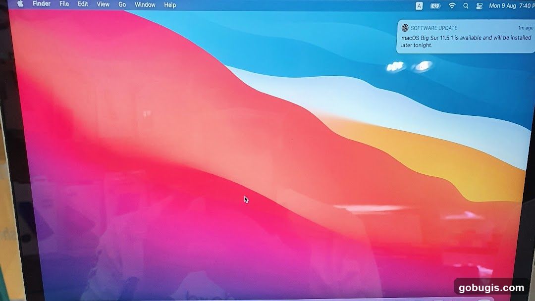 macOS Software Update Notification