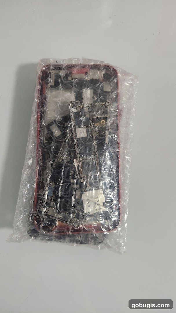 Disassembled Phone Components