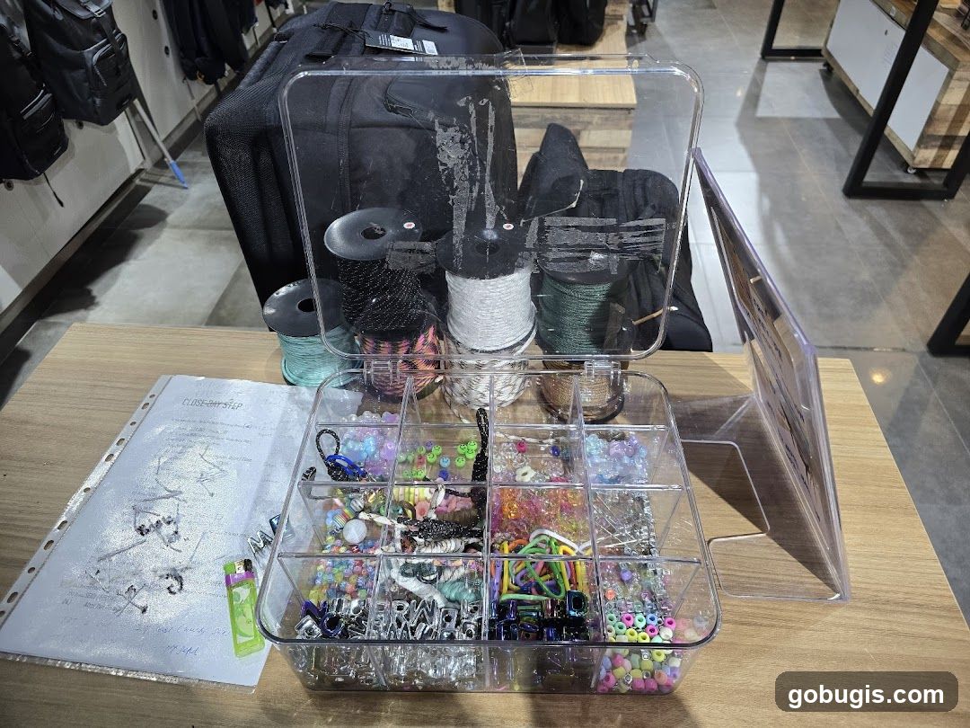 Crafting Supplies Display