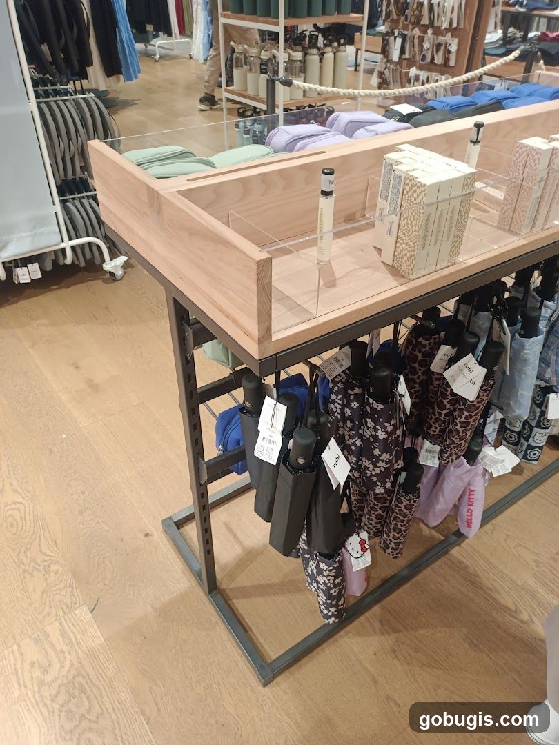 Display of Umbrellas and Other Merchandise