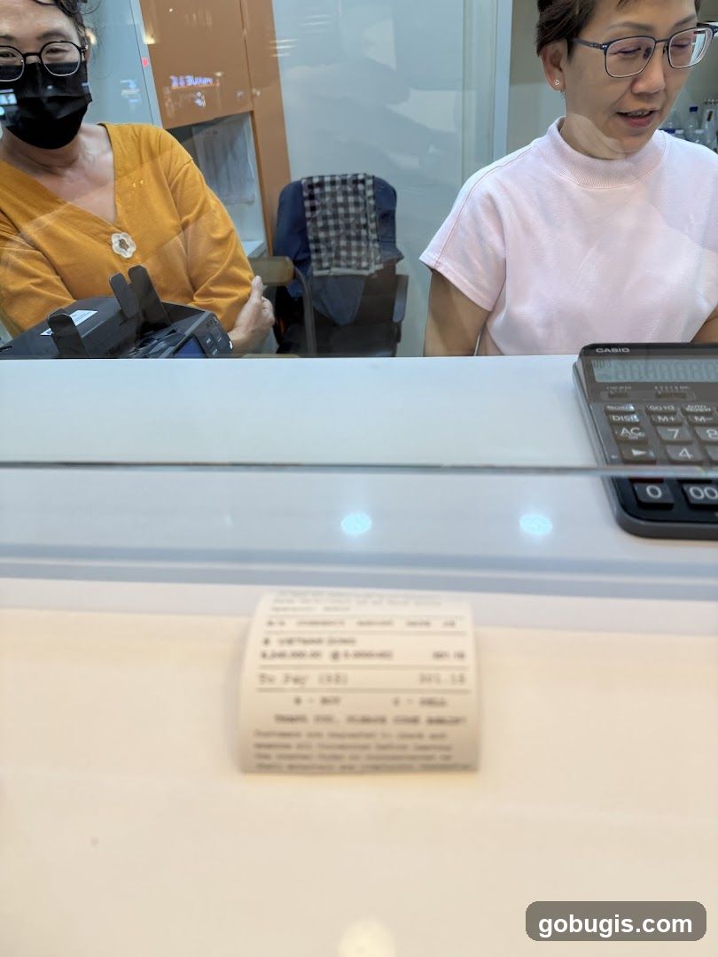 Receipt and Counter