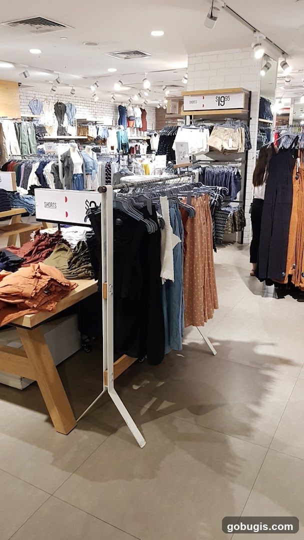 Clothing store interior