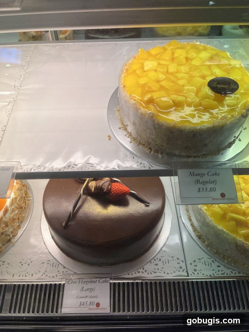 Cakes in a Display Case