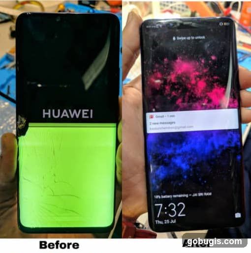 Phone Repair Before and After