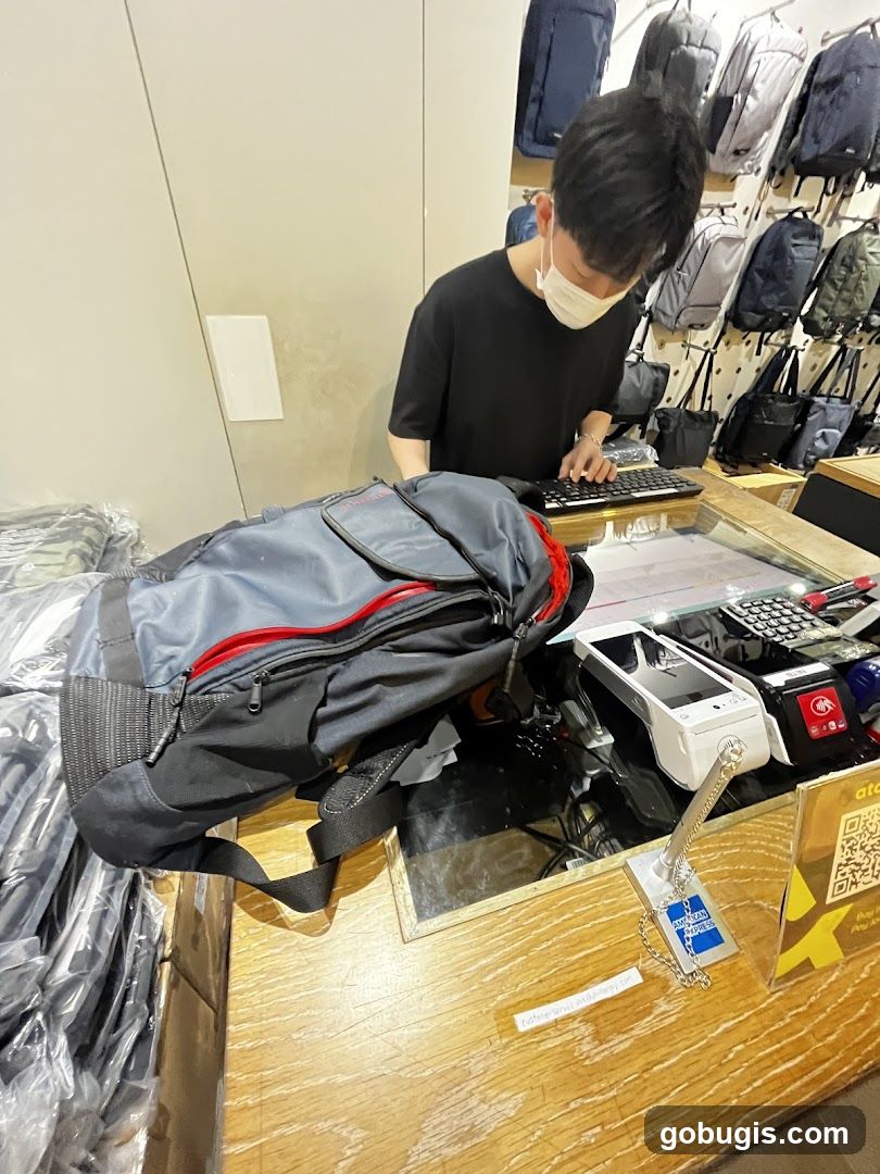 Cashier at Counter
