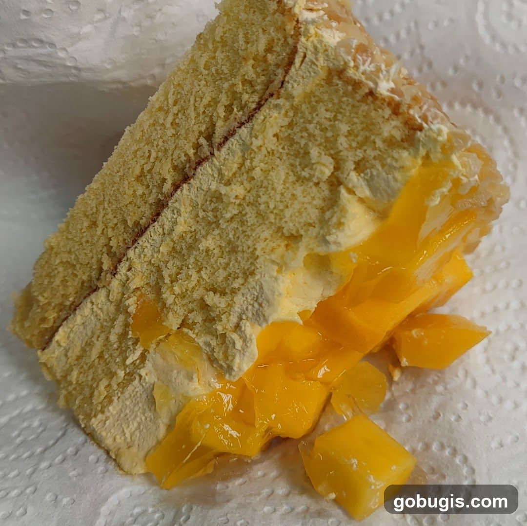 Mango Cake Slice