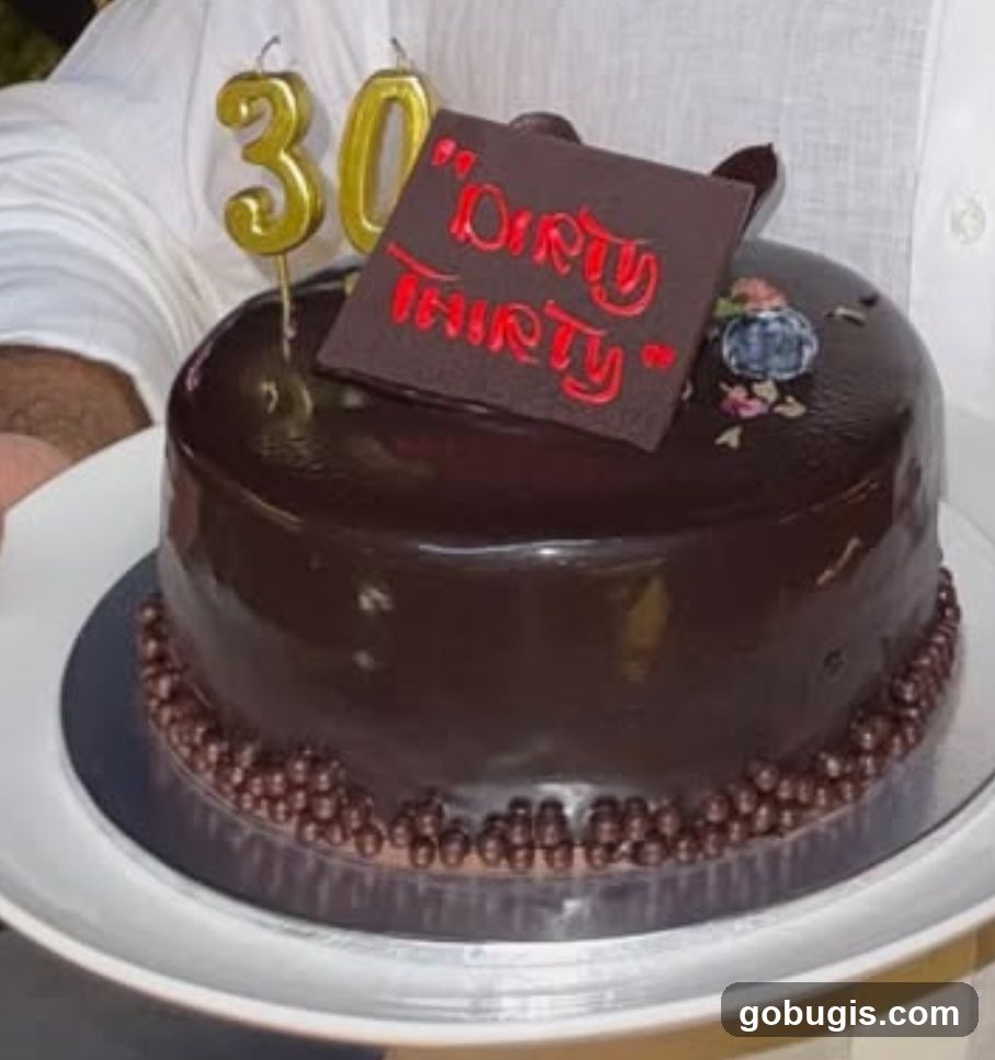 Chocolate Cake for 30th Birthday