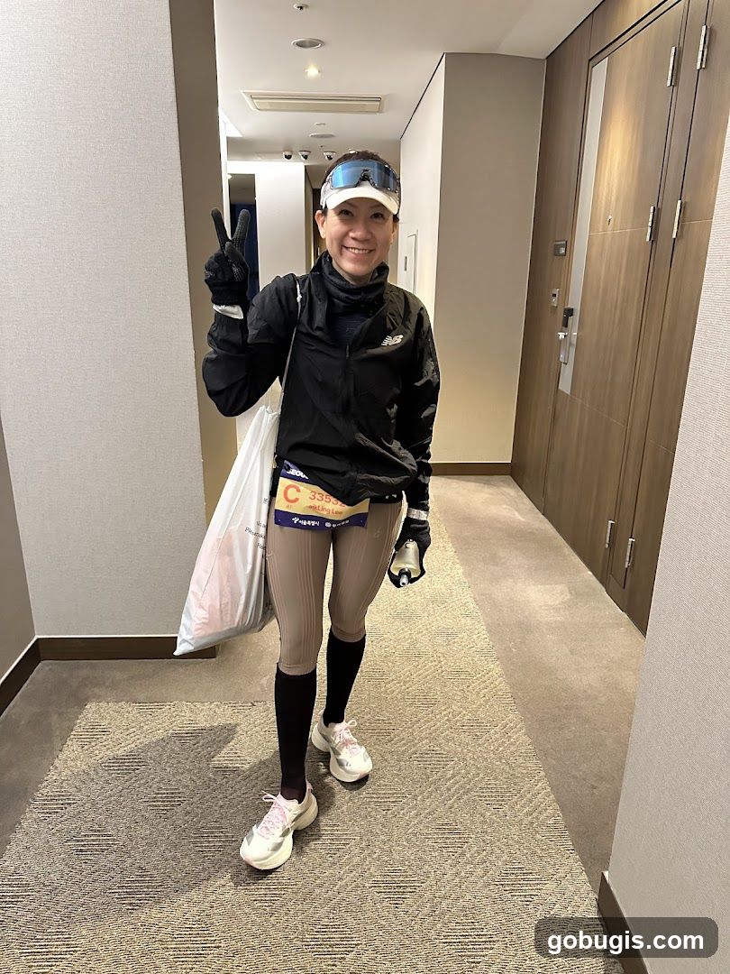 Runner in hallway