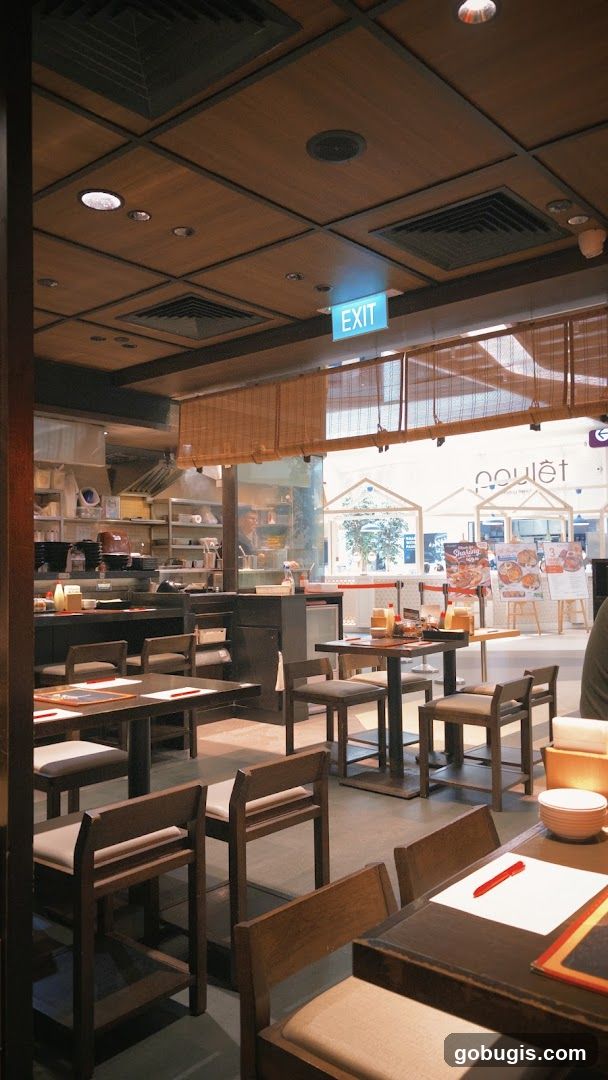 Restaurant Interior with Tables and Chairs