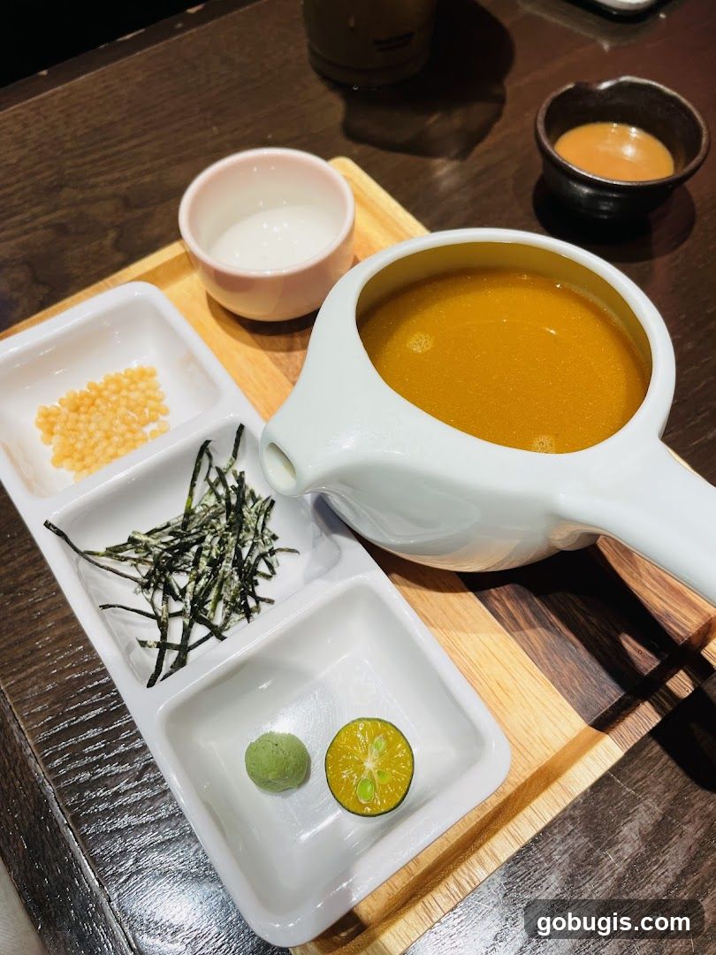 Soup with Condiments