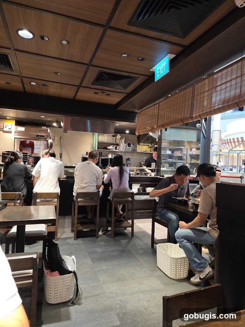 Restaurant Interior with Diners