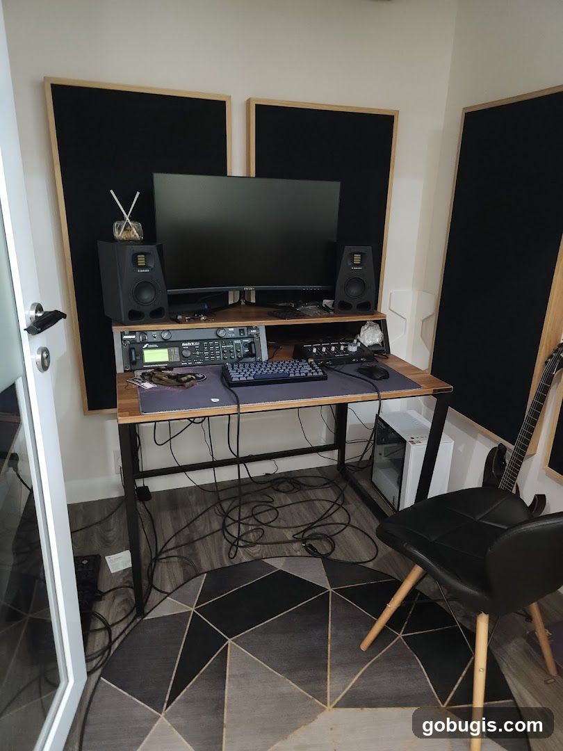 Home recording studio setup