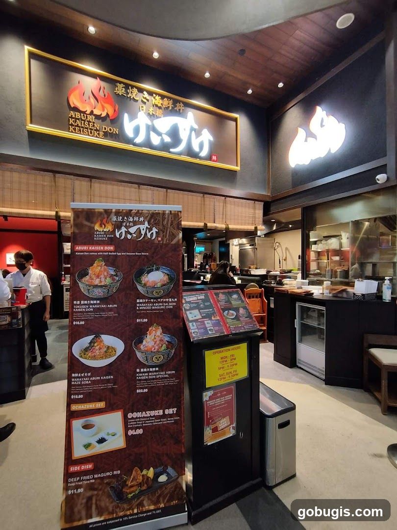 Restaurant Interior with Menu Display
