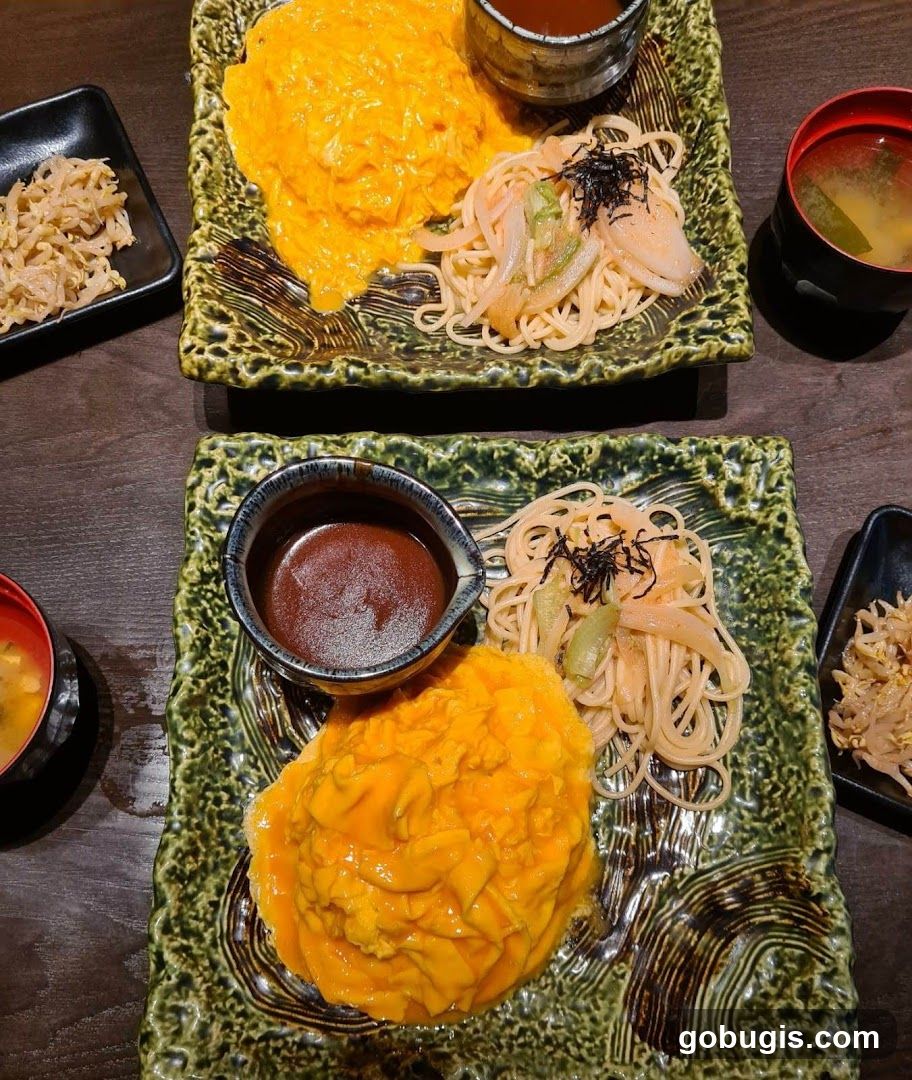 Omurice and Side Dishes